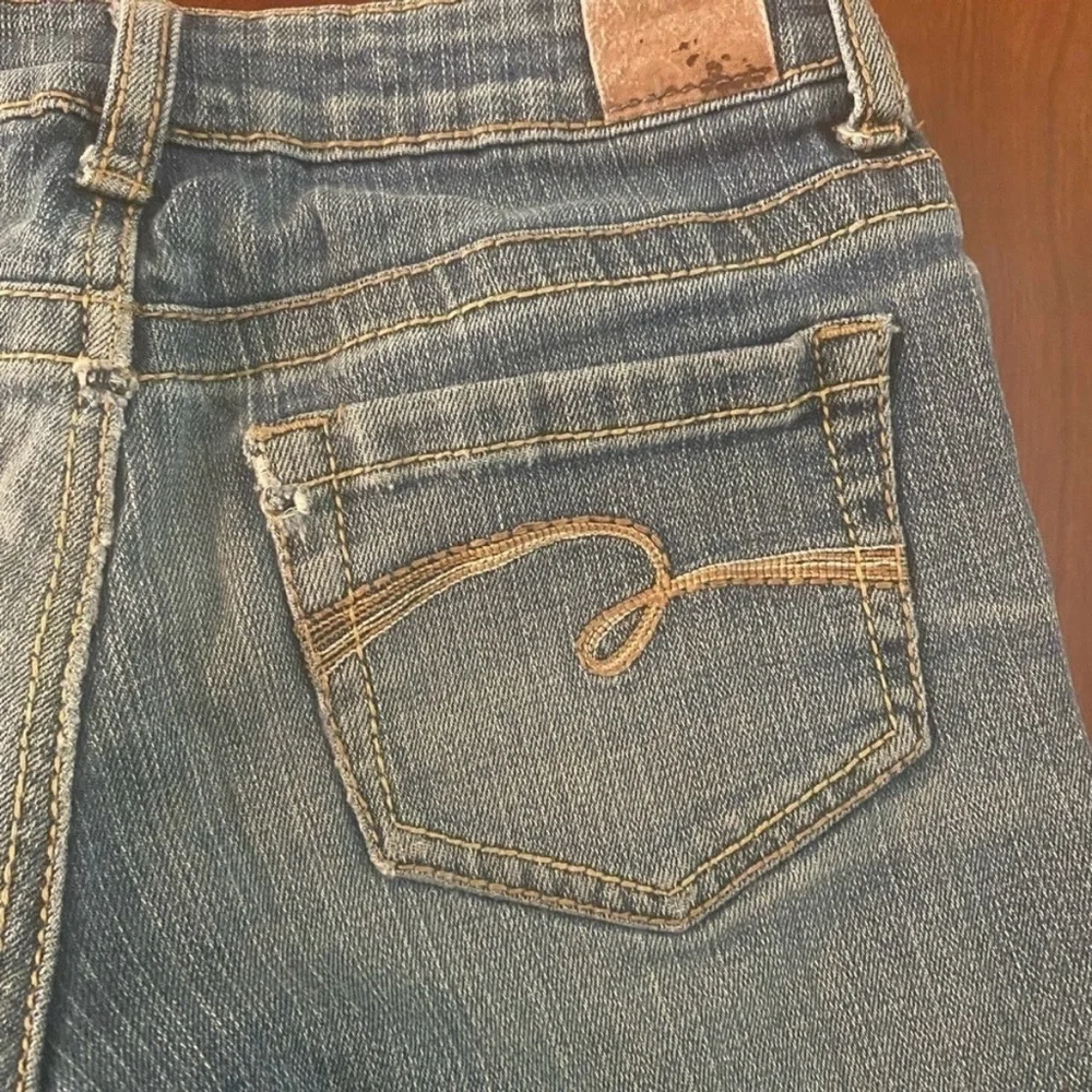 Justice Girls Denim Shorts and Red Jeans Set, 2 pair, Size 12